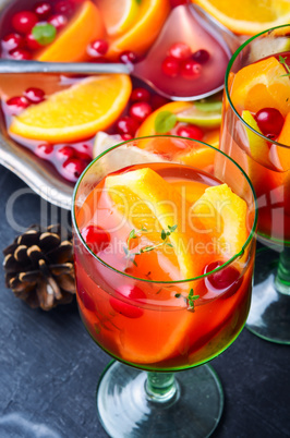 Mulled wine drink