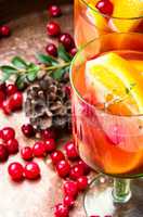 Mulled wine drink