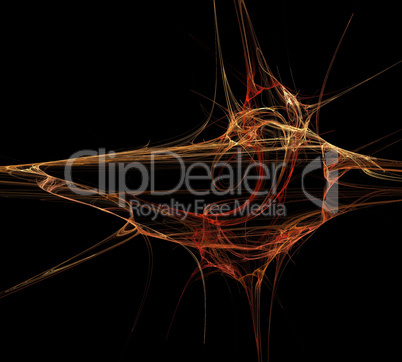image of one Digital Fractal on Black Color image of one Digital Fractal on Black Color