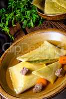 Delicious Swabian original! Maultaschen with traditional filling