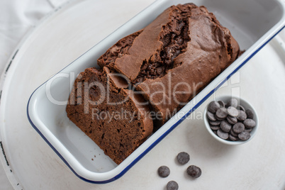 Schokoladen Bananen Brot