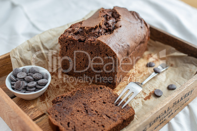 Schokoladen Bananen Brot