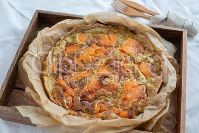 Räucherlachs Quiche