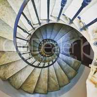 Ancient spiral staircase