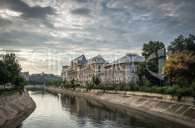 Dambovita River in Bucharest