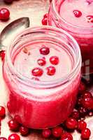 Health smoothie with cranberries