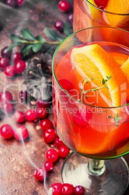 Punch with fruits