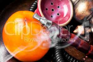 Stylish asian shisha with persimmon