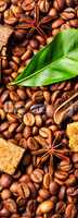 Coffee roasted bean.Coffee background