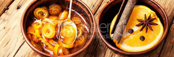 Delicious orange jam marmalade