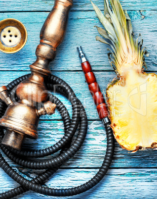 Shisha hookah with pineapple