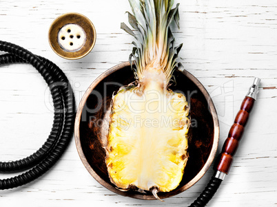 Shisha hookah with pineapple