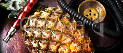 Shisha hookah with pineapple