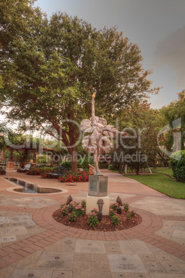 Statue called Bloom by artist Kathy Spalding at the Garden of Ho