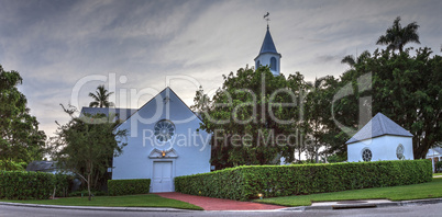 Blue sky over Trinity by the Cove Episcopal Church