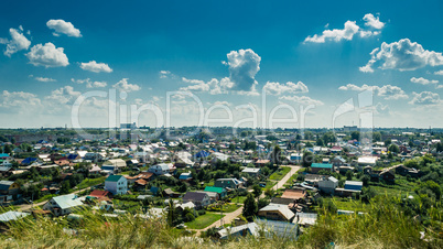 Village view from mountain