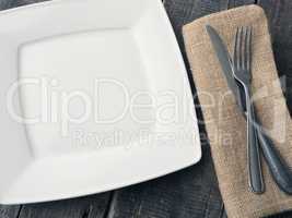 Flatware on a table