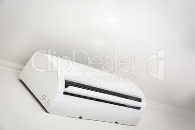 Air conditioner in a white wall