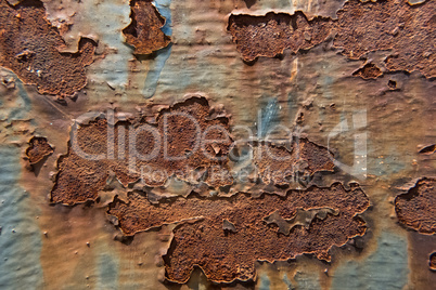 Rusty metal surface texture.