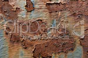 Rusty metal surface texture.