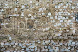 White square stone brick wall.
