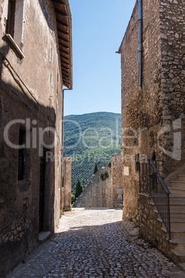 Landscape view from an ancient alley.