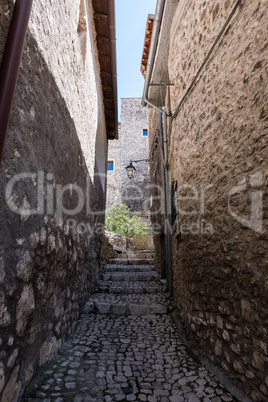 Stone houses walls.