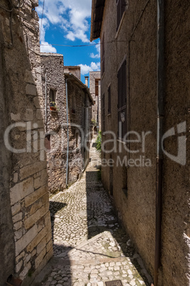 Walk of a medieval old town.