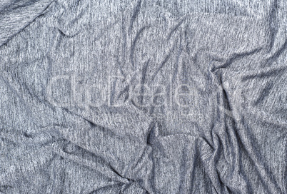 texture of crumpled gray mottled synthetic fabric