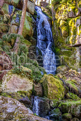 Waterfall in the spring