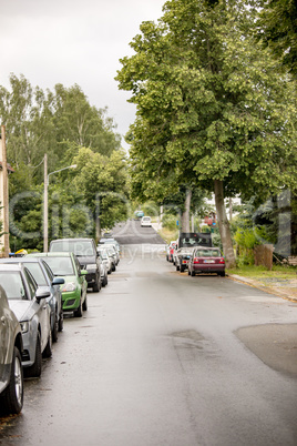 Street with cars in the city