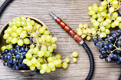 Modern shisha with grapes