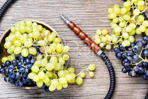 Modern shisha with grapes