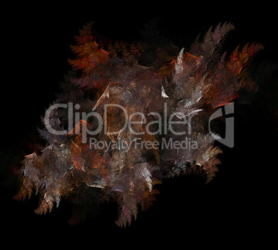 image of one Digital Fractal on Black Color image of one Digital Fractal on Black Color