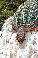 Sculpture called Natasha the Turtle made of plastic waste
