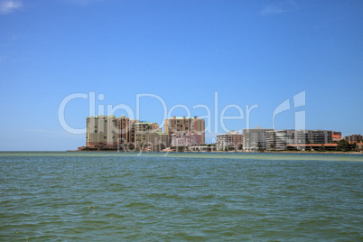 Skyline along Caxambas Island off the coast of Marco Island, Flo