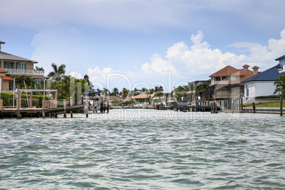 Skyline along Caxambas Island off the coast of Marco Island, Flo