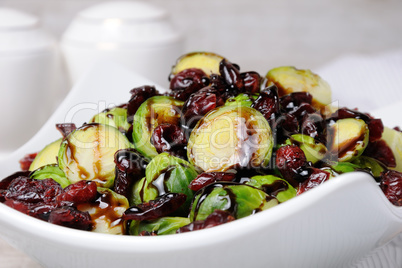 Salad from Brussels sprouts