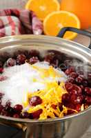 Ingredients for the preparation of cranberry sauce