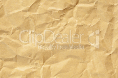 Crumpled Brown Paper Background