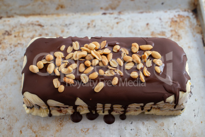 Schokoladen Erdnussbutter Semifreddo