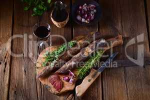 dried sirloin with herbs de provence