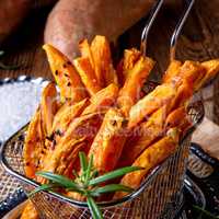 crispy sweet potato fries from the oven