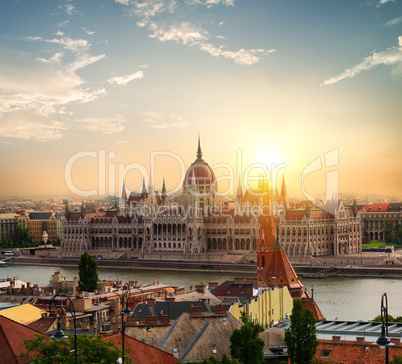 Sun over Parliament