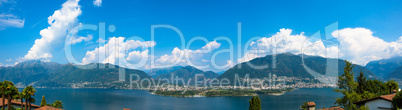 panoramic view to the Lago Maggiore