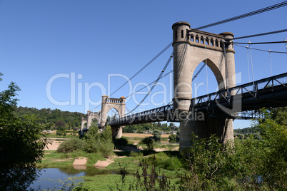 Brücke bei Langeais, Frankreich