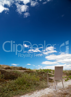 chair on the dunes