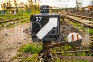 switch of an old closed railway