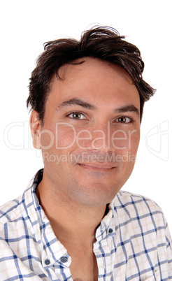 Portrait of young handsome man smiling