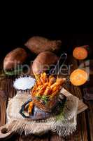 crispy sweet potato fries from the oven